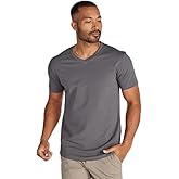 BYLT Men's Drop-Cut V-Neck – Plain Tshirts for Men – Soft Polyester, Cotton, Spandex – Moisture Wicking, Wrinkle Resistant