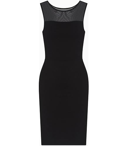 A|X ARMANI EXCHANGE womens Stretch Corduroy Sleeveless A-line Cocktail Dress, Black, X-Small US at Amazon Women's Clothing store