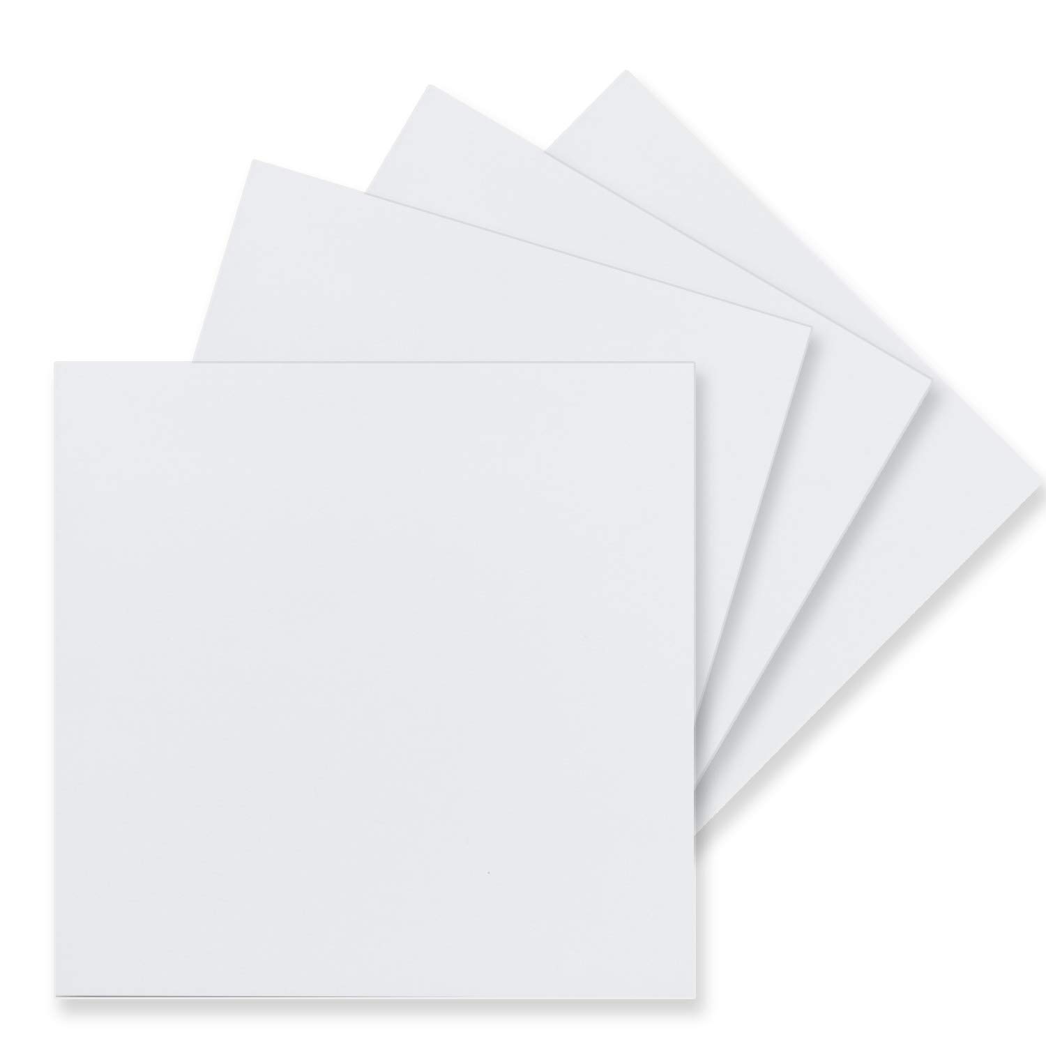 FarbenFroh by GUSTAV NEUSER 50 single cards square 15 x 15 cm in bright white (white) 240 g/m² blank craft cards, postcards, craft cardboard in clay paper quality — image 1