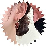 Iaceble Vintage Red Enamel Earrings Enamel Disc Drop Earrings Enamel Coin Dangle Earrings Round Geometric Earrings Jewelry for Women