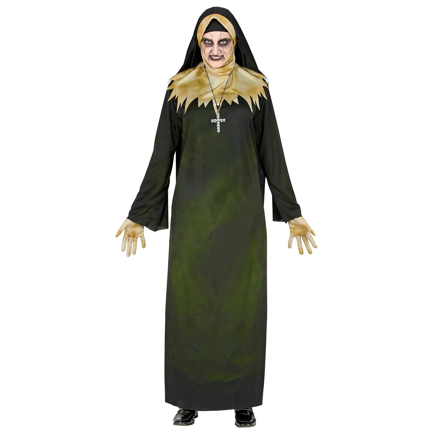 W WIDMANN MILANO Party Fashion - Demonic Nun Costume, Zombie, Horror, Gothic, Halloween, Carnival, Theme Parties