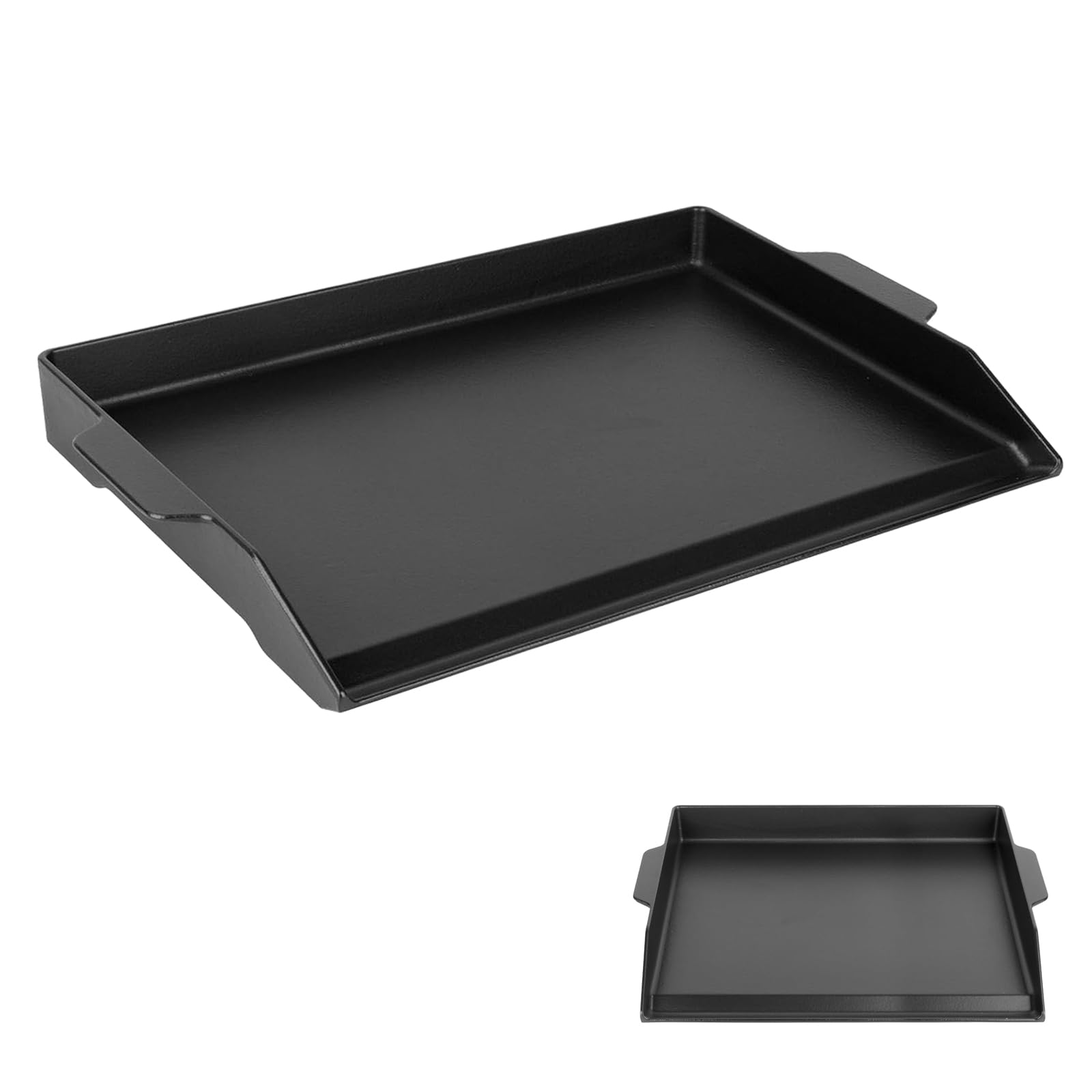 Photo 1 of 23" x 16" Universal Cast Iron Cooking Griddle, Flat Top Grill Pre-Seasoned Nonstick Griddle Insert for Most Gas Grills and 4 Burner Stove Top, Griddle Insert Griddle Plate for Gas Grill