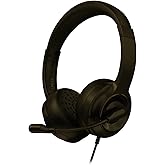 AOC Computer Headset with Microphone for PC, USB Headset with Noise Cancelling Mic 2 ACW2210
