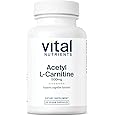 Vital Nutrients Acetyl L-Carnitine 500mg | Brain, Memory, and Cognitive Support Supplement* | Vegan | Gluten, Dairy, Soy Free | Non-GMO | 60 Capsules