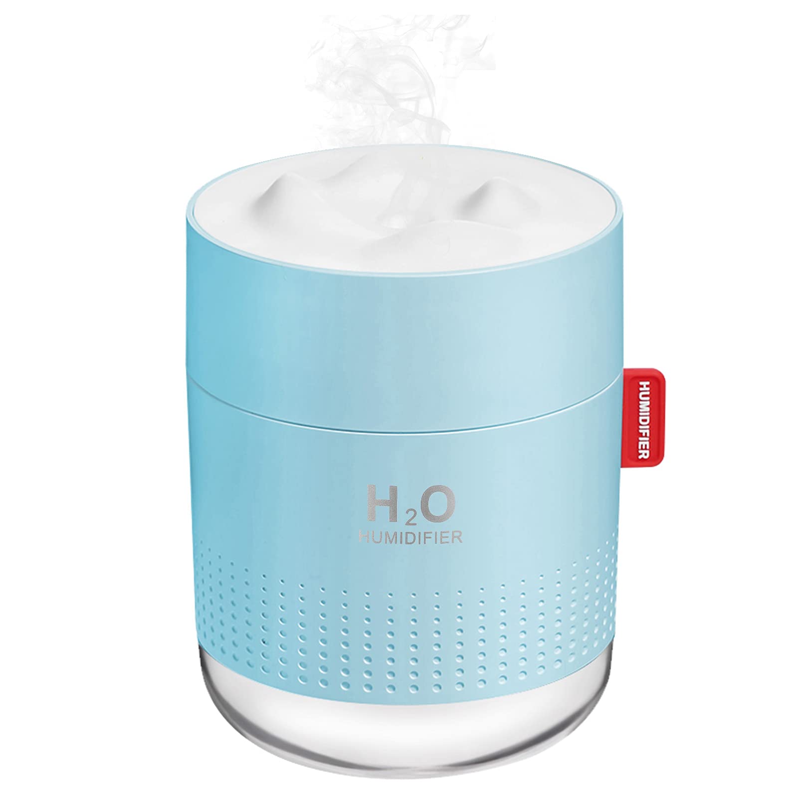 Photo 1 of Portable Mini Cool Mist Humidifier, 500ml USB Personal Desktop Humidifier for Baby Bedroom Travel Office Home, Auto Shut-Off, 2 Mist Modes, Super Quiet, Blue