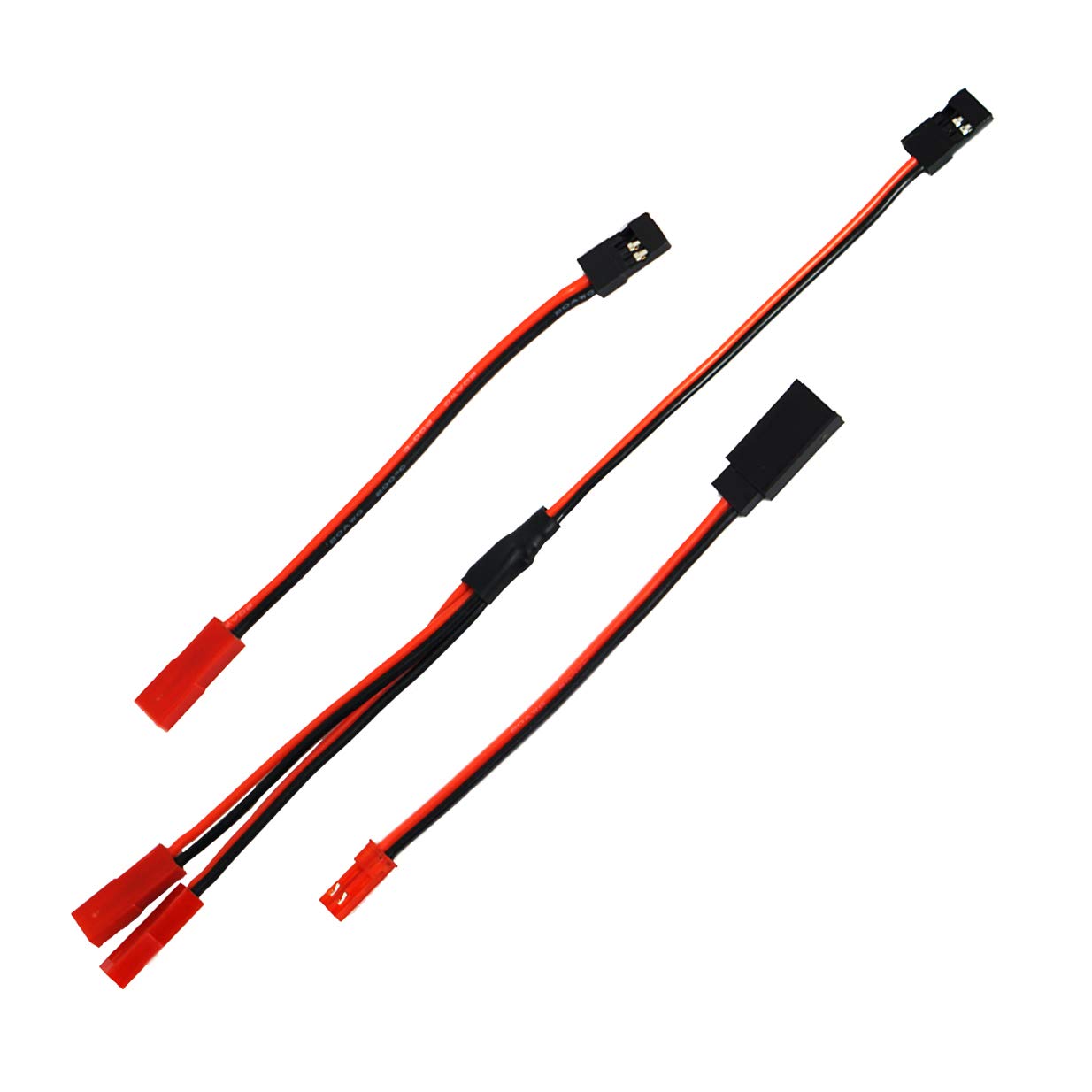 Photo 1 of ShareGoo Male JR to Female JST Y Splitter Harness Parallel Wire & 1 Pair JST to JR Male Female Cable Servo Adapter for RC Plane Helicopter Car Truck