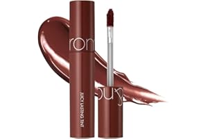 R0MAND Juicy Lasting Tint, Long-Wearing Lip Tint, Glossy Finish (20 Dark Coconut)