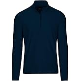 Greg Norman Men's L/S Heathered 1/4-zip Mock