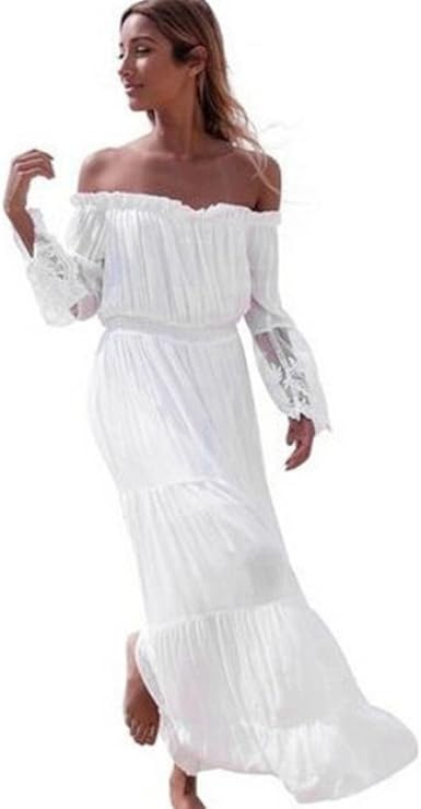 white off the shoulder dress amazon