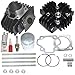 ZOOM ZOOM PARTS Big BORE Replacement for Yamaha QT50 60CC KIT Set Cylinder Piston Gasket Head TOP END 1979 1980 1981 1982 1983 1984 1985 1986 1987