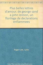 Les  plus belles lettres d'amour