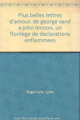 Les  plus belles lettres d'amour