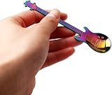 nuoshen 6pc Stainless Steel Guitar Coffee Teaspoons Dessert Ice Cream Stirring view 2