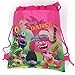 12 Piece Trolls Dreamworks Drawstring Bag Backpack for Party Favors Goodie Gift Birthday Bags