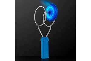 FlashingBlinkyLights LED Magnetic Light Up Gyro Wheel Light Spinner Toy