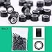Hair Extension Kit, Wig Connector Kit Pliers Hook Loop Tip with 500Pcs Micro Rings Hair Extension Accessories (Black)thumb 3