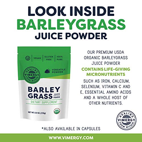 Vimergy USDA Organic Barleygrass Juice Powder (250g) X 2 Bags