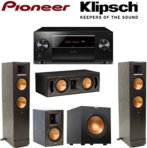 ELITE SC-LX501 + Klipsch RB-51 II Bookshelf + Klipsch - RC-42 II Center + Klipsch R-10SW Subwoofer + Pair of Klipsch RF-82 II Bundle Leather Bound