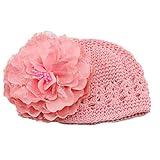 Fullkang Flower Toddlers Infant Baby Girl Lace Hair Band Headband Headwear Hat (pink)