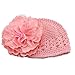 Fullkang Flower Toddlers Infant Baby Girl Lace Hair Band Headband Headwear Hat (pink)