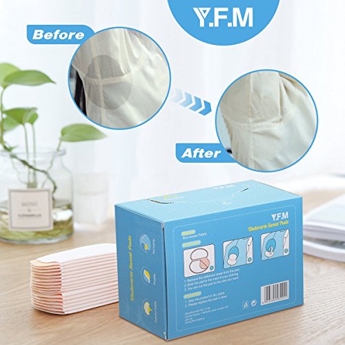 Underarm Sweat Pads, Y.F.M Underarm Antiperspirant Sticker Absorbing Sweat Pads non-woven fabric Disposable Shield Dress Shields Sweat Guard for Women and Men [40 Pack/20 Pairs] - Thumbnail 6