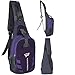 Yuhan Shoulder Sling Backpack Men Women Chest Gym Fanny Bag Sack Satchel Outdoor (Purple)