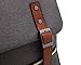 Canvas Backpack - Lightweight Laptop Backpack, Vintage Travel Backpack with Laptop Sleeve, Campus Backpack with Side Pockets Canvas Rucksack for School Working Hiking grey