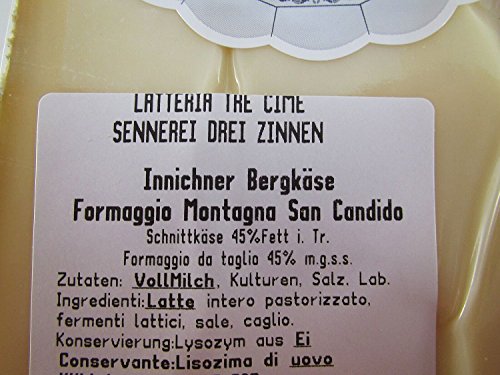 Innichner Bergkäse ca. 500 gr. - Sennerei Drei Zinnen – Bild 5