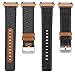 SKYLET Bands for Fitbit Ionic, Canvas Fabric with Genuine Leather Straps with Metal Clasp for Fitbit Ionic Smart Watch (Smart Watch Not Included)