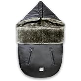 7 A.M. 7AM Enfant Universal Stroller Footmuff - Water Repellent Winter Bunting Bag for Strollers &amp; Car Seats, Soft Micro-Fleece &amp; Plush Lined Stroller Footmuff for Baby Boy &amp; Girl | WaxedPOD