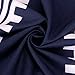 Yonala Women's Fashion Pattern Printed Off Shoulder Loose Blouse Short Tunic Dress Blue