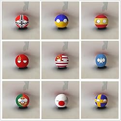 QXXKJDF 7.9-inch 3.9-inch Country Ball Plush