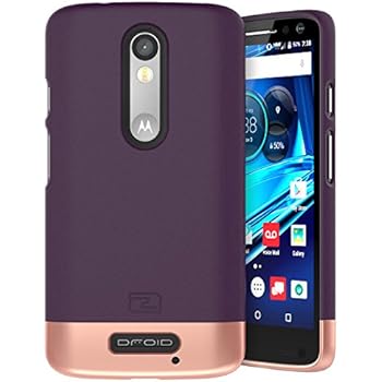Encased Motorola Droid Turbo 2 Case, (SlimSHIELD Edition) Ultra Slim Cover (Full Coverage) Hybrid Slider Shell (Royal Purple)