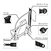 MOHEEN 3 Point Adjustable Universal Seat Safety Belt Harness Kit Retractable Extension Lap Seatbelt