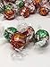 Lindt Lindor Chocolate Truffles Assorted Holiday Colors 100 Truffles Box (Milk Chocolate and Peppermint Flavors)