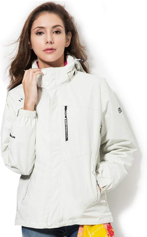 KANGJIABAOBAO Ski Jacket Women's Ski Jacket For Women Waterproof Jacket Mountain Wear Windproof Lovers Suit Winter Coats (Color : White, Size : XL)
