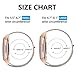 POY Metal Replacement Bands Compatible for Fitbit Charge 3 and Charge 3 SE Fitness Activity Tracker, Milanese Loop Stainless Steel Bracelet Strap with Unique Magnet Lock for Women Men, Small Rose Gold