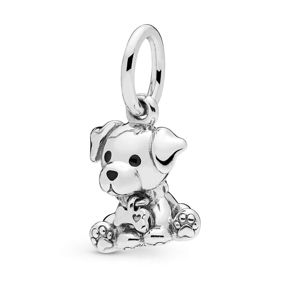FGT Labrador Puppy Dog S925 Dangle Charms fit Pandora Charm Bracelets Birthday Jewellery Gift for Women Daughter Sister Granddaughter Family