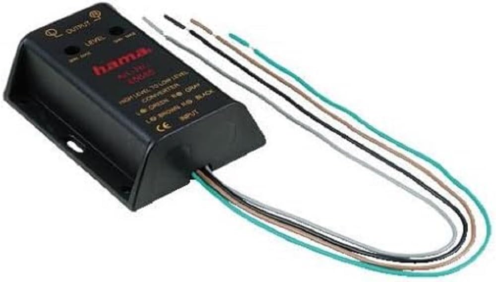 Hama 45685 Hi-Low Converter, regelbar, Black