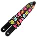 Xinlinke Fashion Brown Flowers Print Adjustable Strap for Ukulele Small Acoustic Folk Hawaiian Guitar Girls Kids Music Accessories