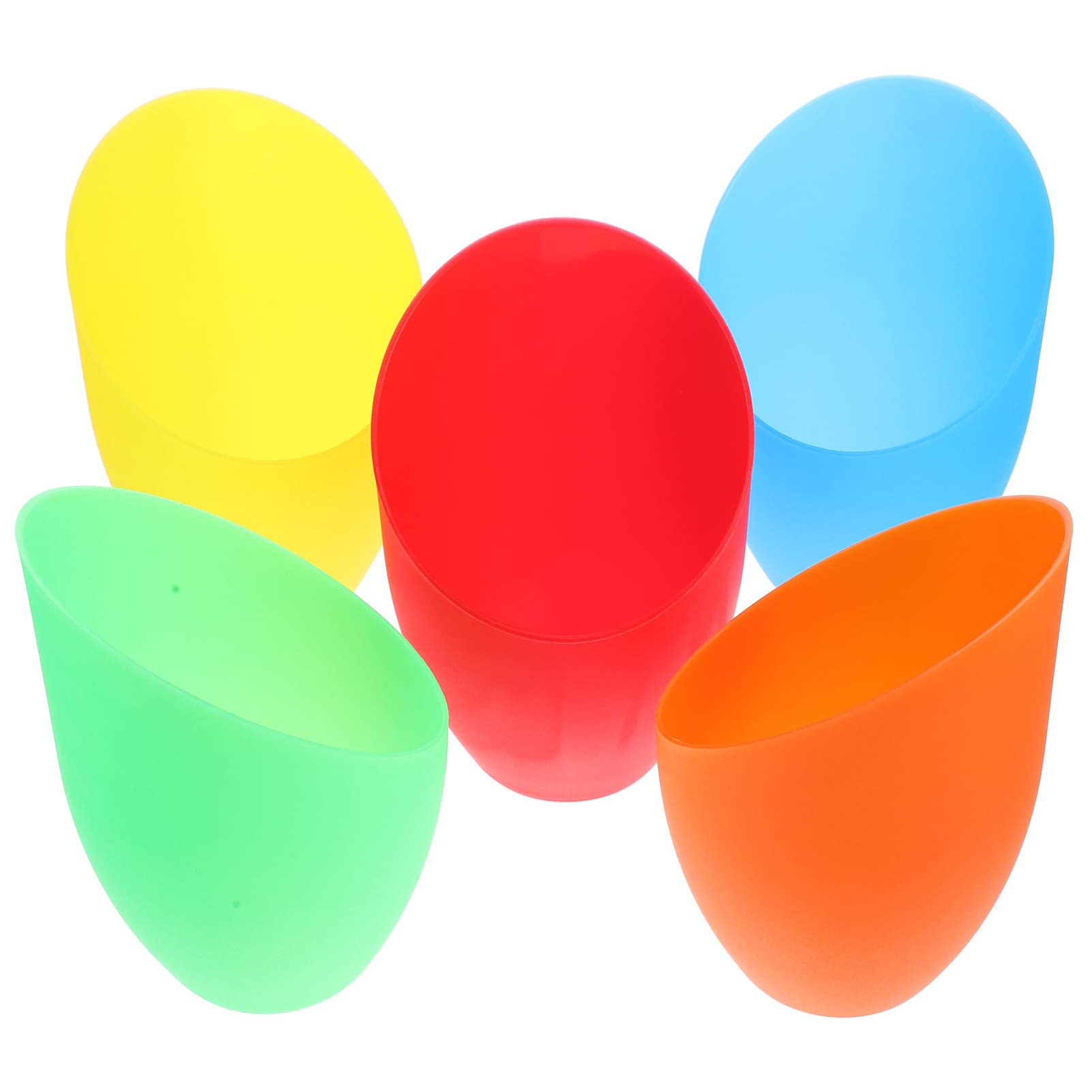 DOITOOL 5Pcs Plastic Lampshade Replacement for Table and Floor Lamps Horseshoe Design with Center Eye-catching Lamp Shade Covers for Home Decor