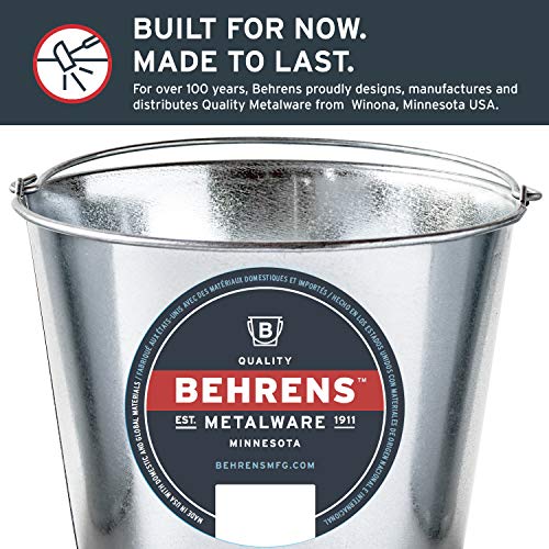 Behrens Galvanized Steel Utility Pail, 2Quart, Silver Pricepulse