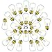 Fulton Illuminations S14 Replacement Light Bulbs, Outdoor Light Bulbs, Warm Clear Globe Bulbs fit E26/27 Candelabra Screw Base Sockets, 1.5 Inch Bulbs for Indoor or Outdoor Patio Decor, 25 Pack