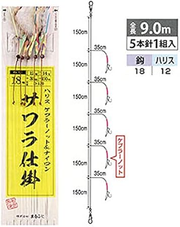 Amazon まるふじ サワラ仕掛 D 129 まるふじ 完成仕掛け
