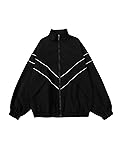 SOLY HUX Men's Y2k Zip Up Jacket Lightweight