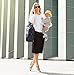 Breast Pump Bag Tote for Work with Staging Mat Sophisticated Design That Suits Workplace Thermally Lined Compartments Perfect Gift for New Moms (Grey)