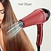 Hair Dryer Professional Hair Blower Constant Temperature Hot Cold Wind Hairdryer with 2 Nozzle Hair Styling Attachments Home Appliances Barber Shop Tools 2000W (US Plug)thumb 1