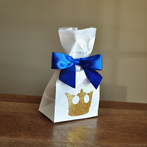Royal prince baby shower favor bags. mini party favor b…