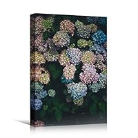 Canvas Wall Art Assorted Petals Colorful Farmhouse/Country Floral Multicolor Patterns Photography - 12x18 inches