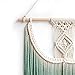 BlueMake Macrame Wall Hanging Tapestry Hand Woven Pendant Decoration House Ceremony Living Room Home Furnishing Accessories (Green)